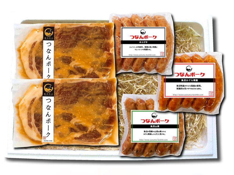 つなんポーク味噌漬＆3種ウインナーセット／KA247