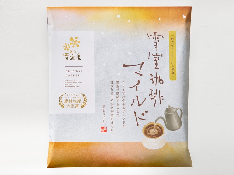 越後雪室屋　雪室珈琲マイルドドリップ　5袋入