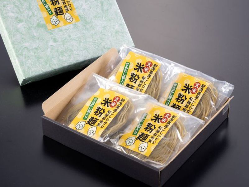 十日町産コシヒカリ玄米米粉麺4袋入り