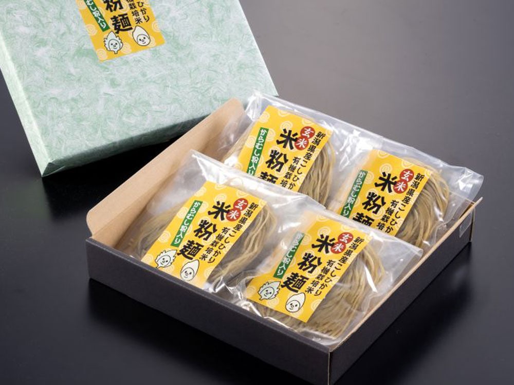 十日町産コシヒカリ玄米米粉麺4袋入り
