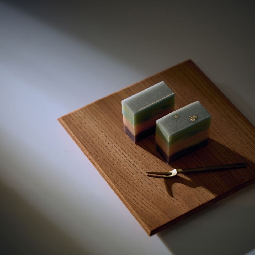 匙面菓子皿 四角 [T102]