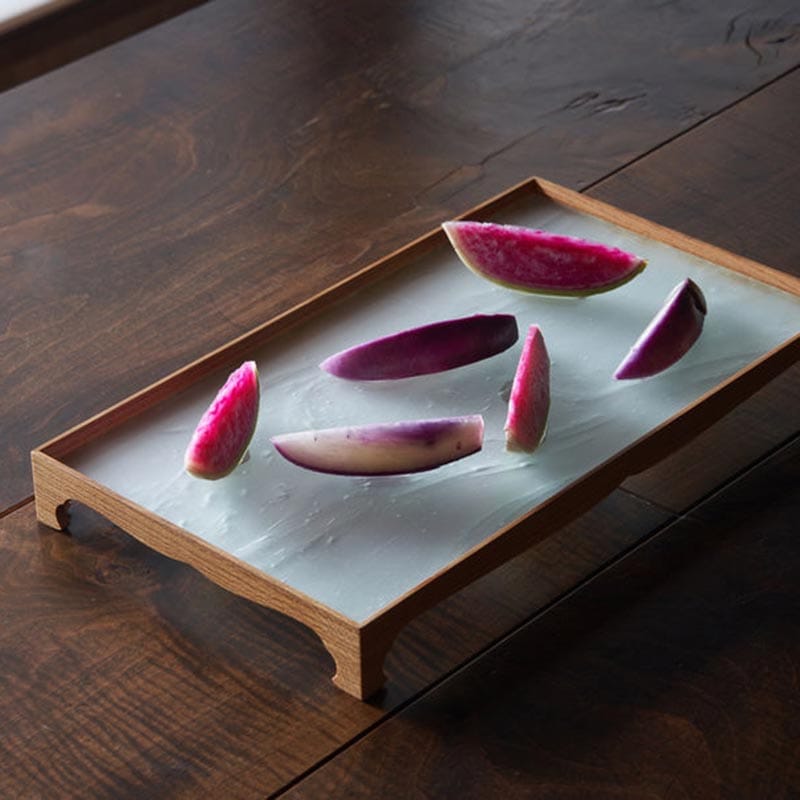 かさねはこ「薄氷」足付き蓋皿 [T102]