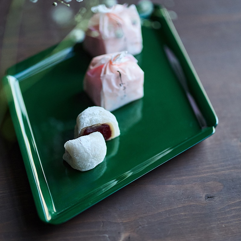 菱形漆プレート 緑 [T102]