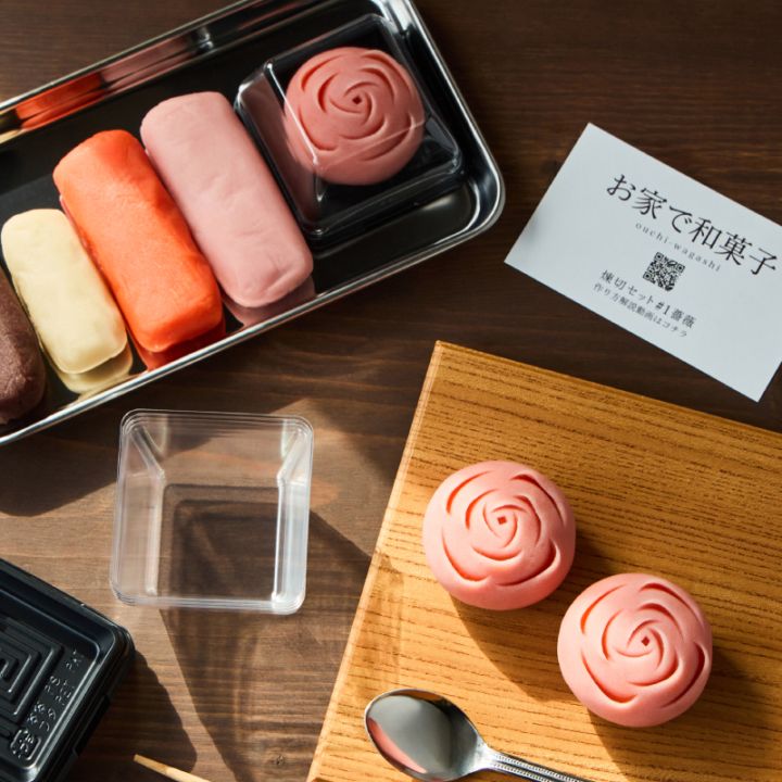 お家で和菓子「煉切・薔薇」 [A025]