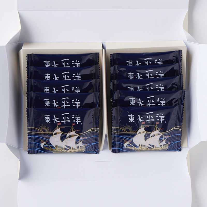東太平洋 10枚入(専用箱) [A066] | 店舗,梅花堂 | 旅するように和菓子