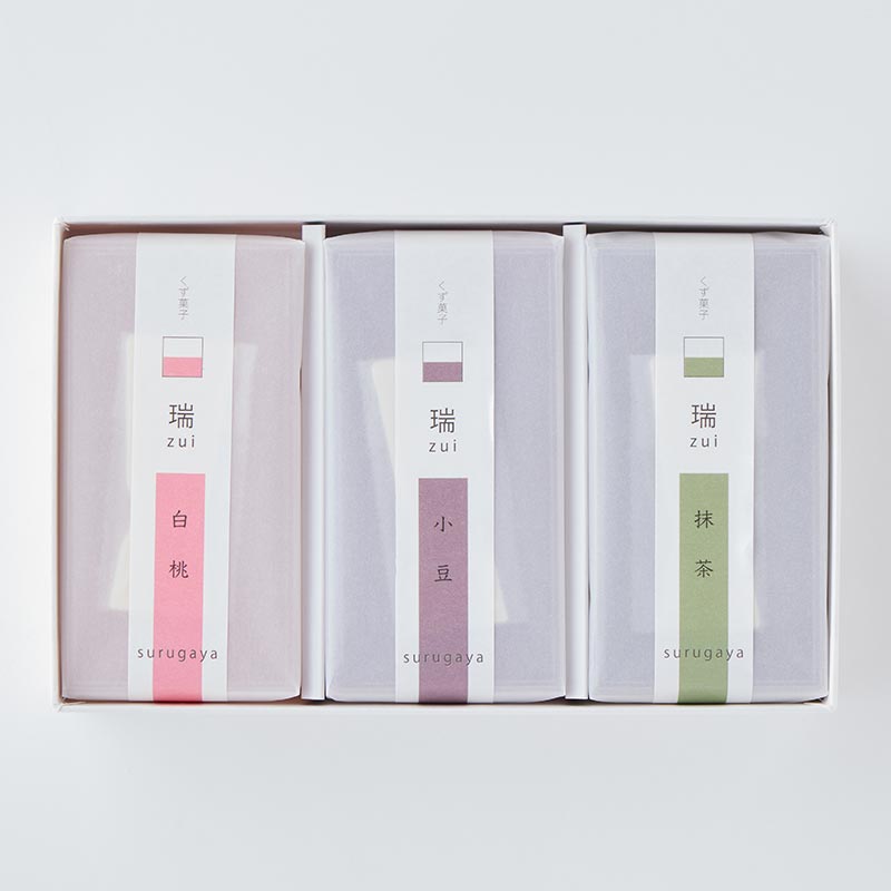 瑞 -zui- 3本入 白桃と小豆と抹茶 (期間限定) [A089BN] 