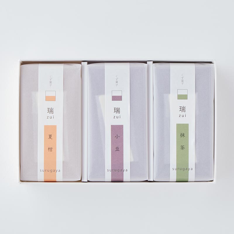 瑞 -zui- 3本入 夏柑と小豆と抹茶 (期間限定) [A089BN] 