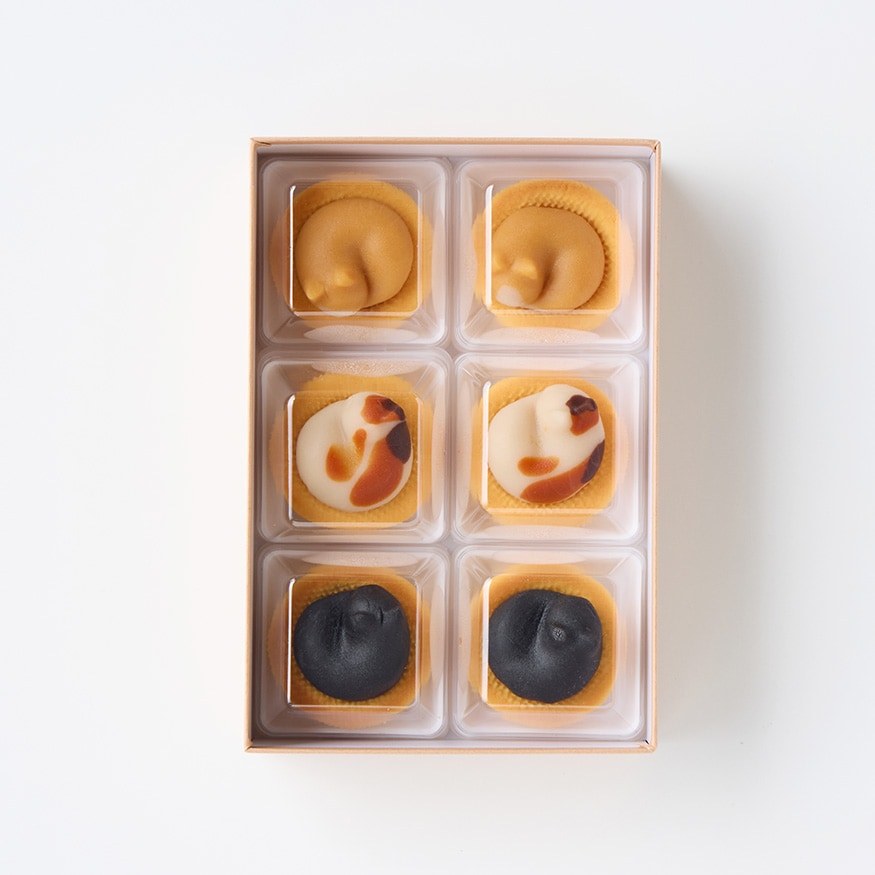 上生菓子「ねむりねこ」 6個入[A080BN]