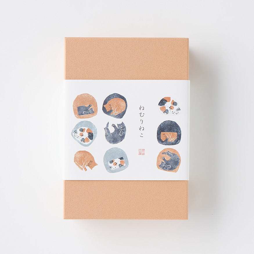 上生菓子「ねむりねこ」 6個入[A080BN]