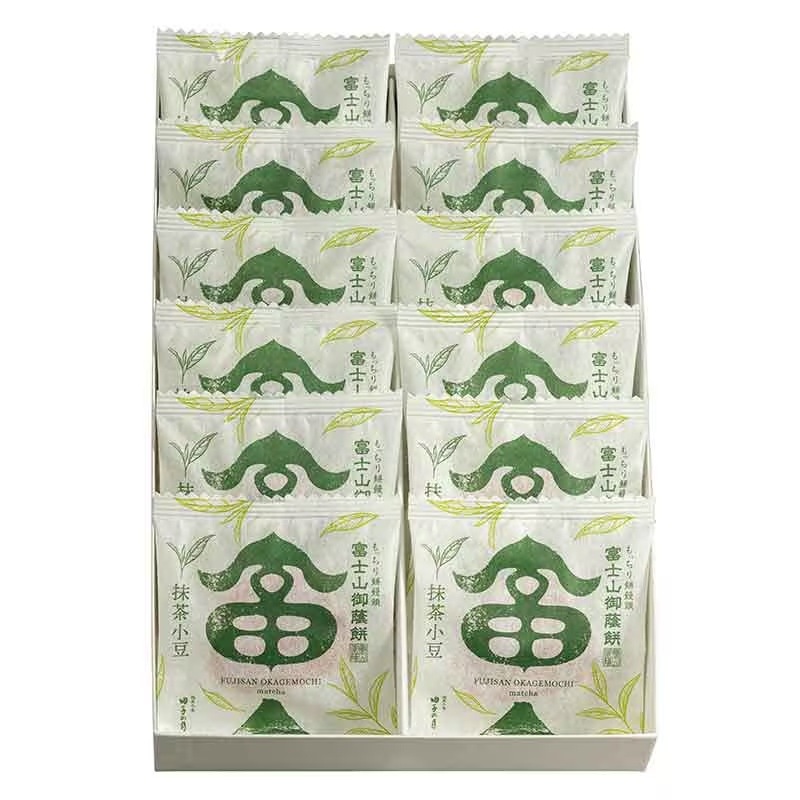 富士山御蔭餅 抹茶小豆 12個入 [A037]