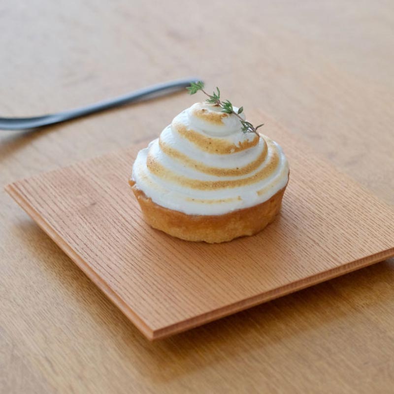 匙面菓子皿 四角 [T102]