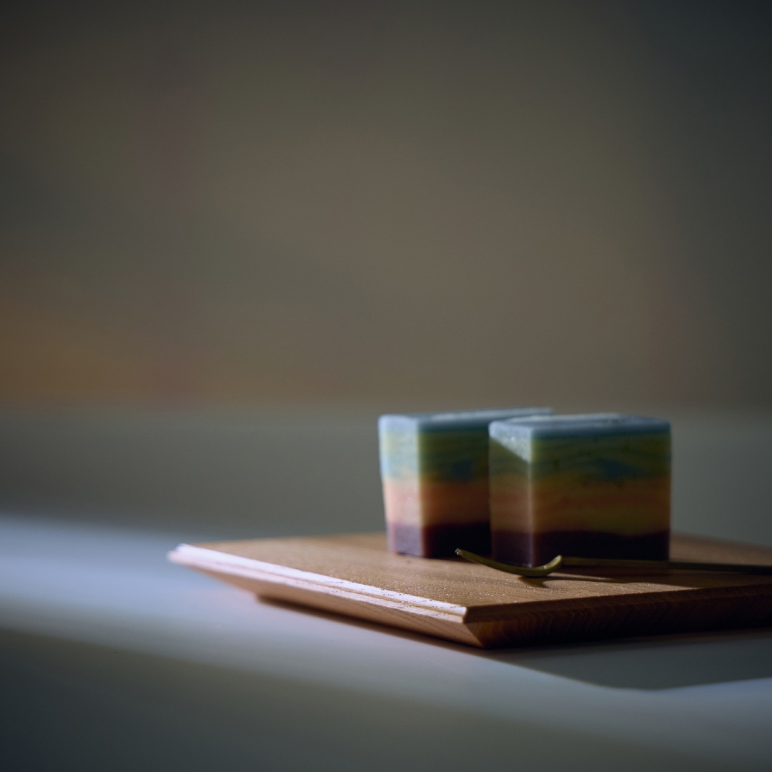 匙面菓子皿 四角 [T102]