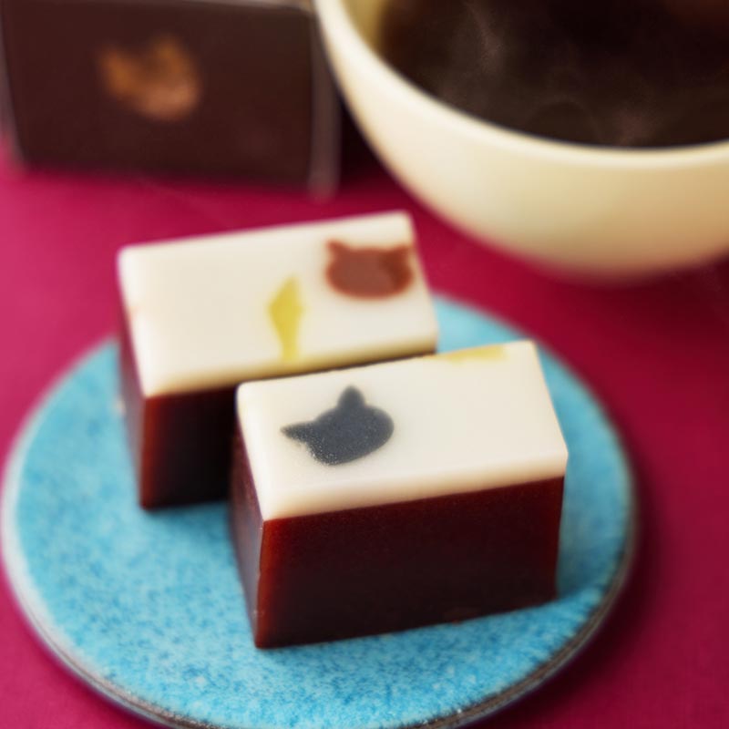 チョコレート羊羹まちねこと和菓子のための珈琲 詰合せ「くろ」 (2026バレンタイン) [A043]
