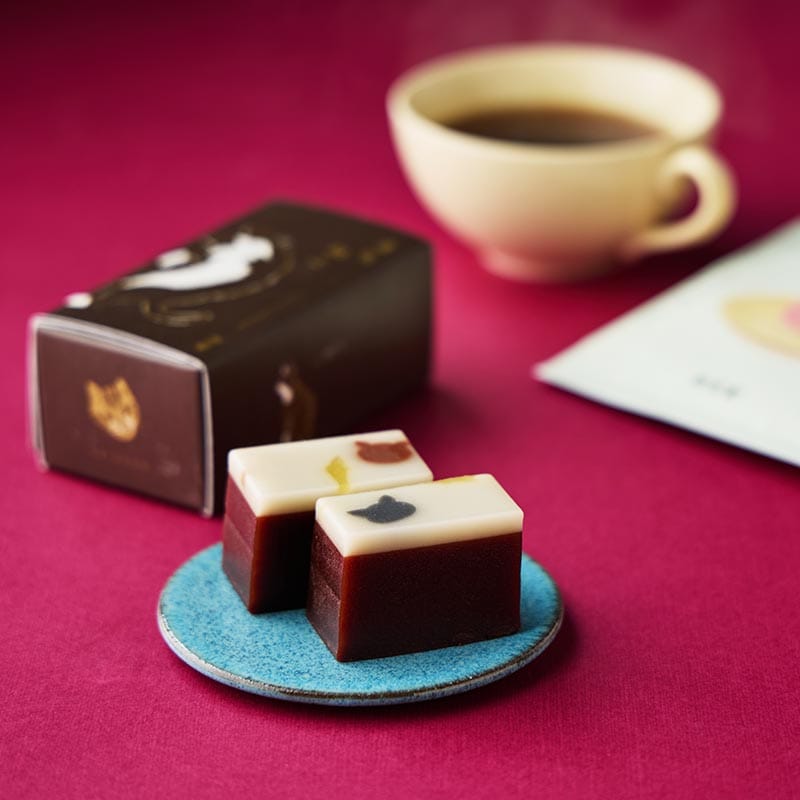 チョコレート羊羹まちねこと和菓子のための珈琲 詰合せ「くろ」 (2026バレンタイン) [A043]