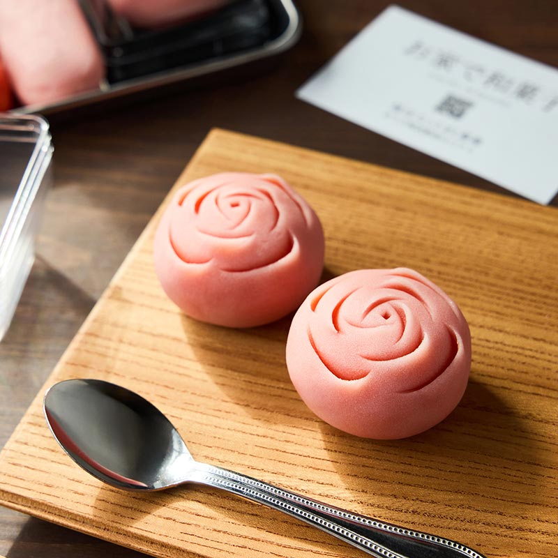 お家で和菓子「煉切・薔薇」 [A025]