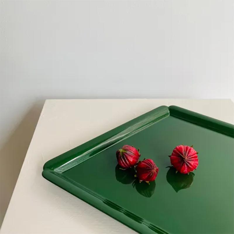 菱形漆プレート 緑 [T102]