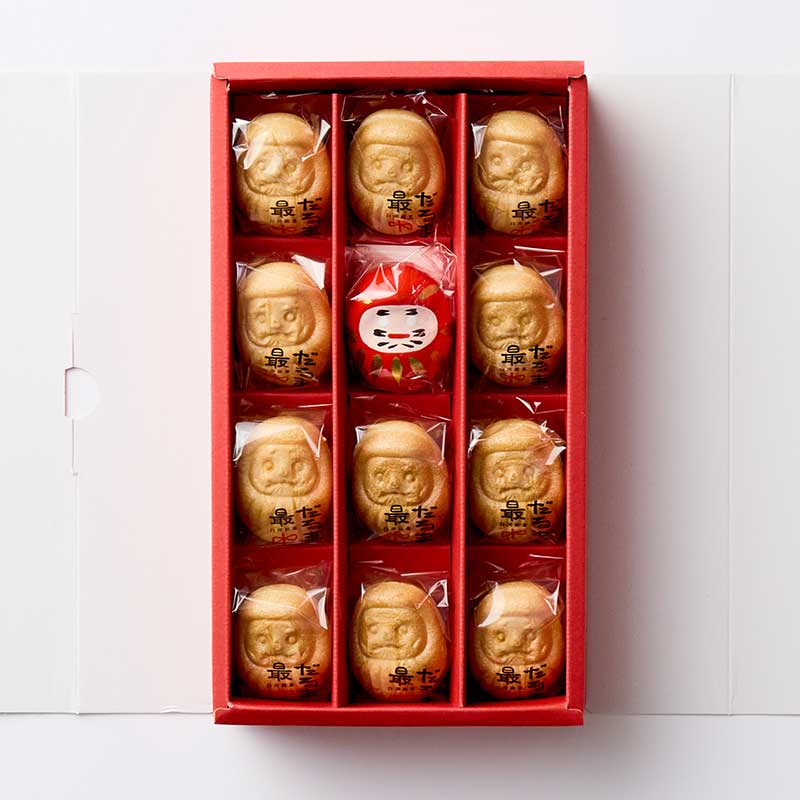 赤だるま入りミニだるま最中 11個入 [A074BN]