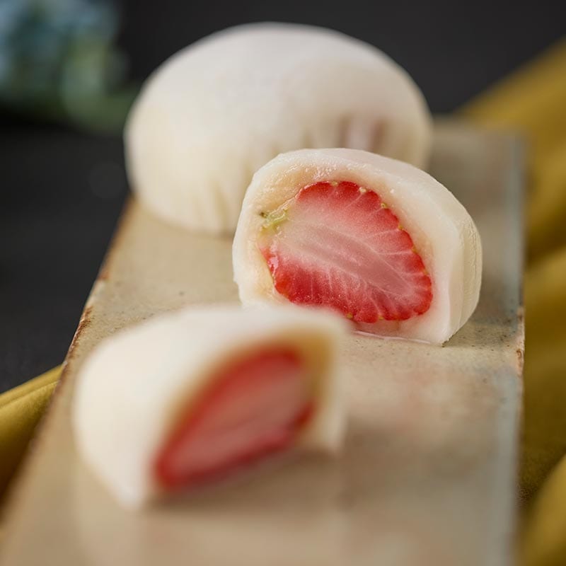 苺だいふく④ とろっ生ミルクいちご大福 8個入 [A034BN] | 店舗,吉岡製菓 | 旅