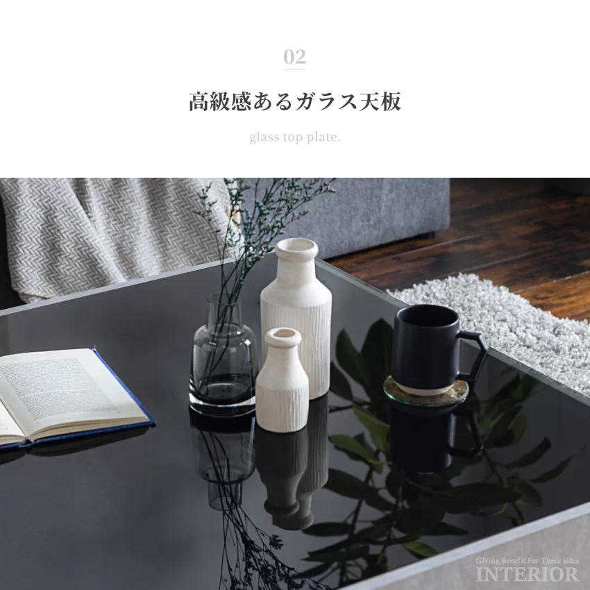 ローテーブル 幅90cm おしゃれ 収納付き 高さ42cm 国産 日本製 センターテーブル 引き出し | 6