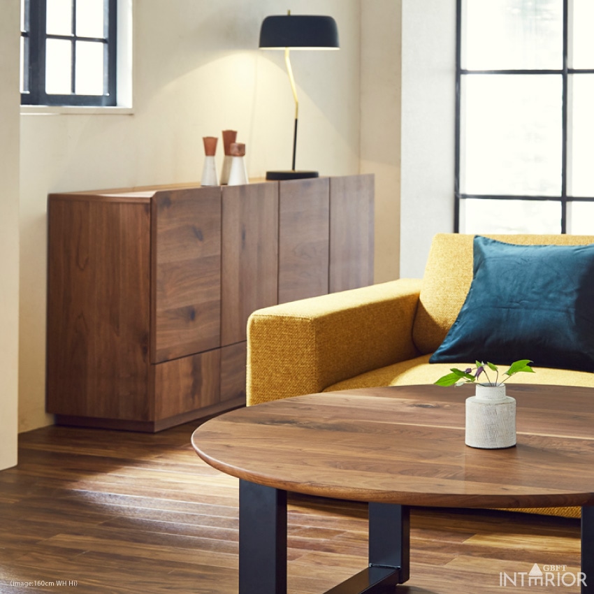 新生活 キャビネット 120幅 日本製 おしゃれ チェスト ロータイプ リビングボード サイドボード | 6