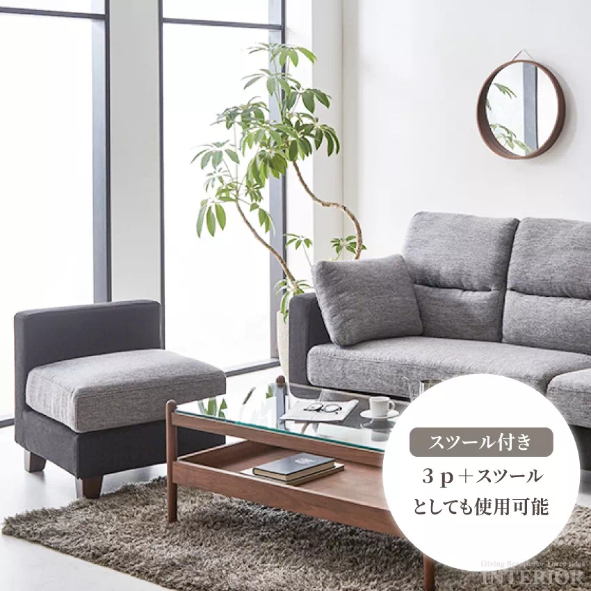 カウチソファー l字 コーナー おしゃれ おすすめ 北欧 コンパクト リビングソファー ソファ l字 | 2