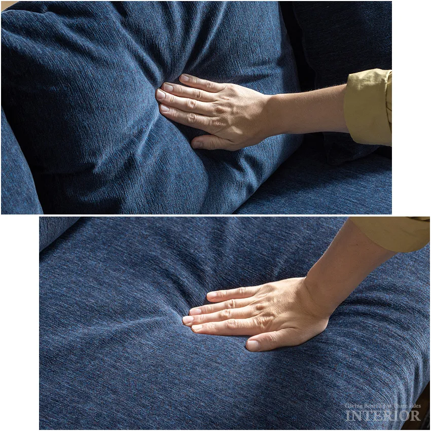 【予約】GB-INTE-0868 カウチソファ ブルー 座って左カウチ | 7