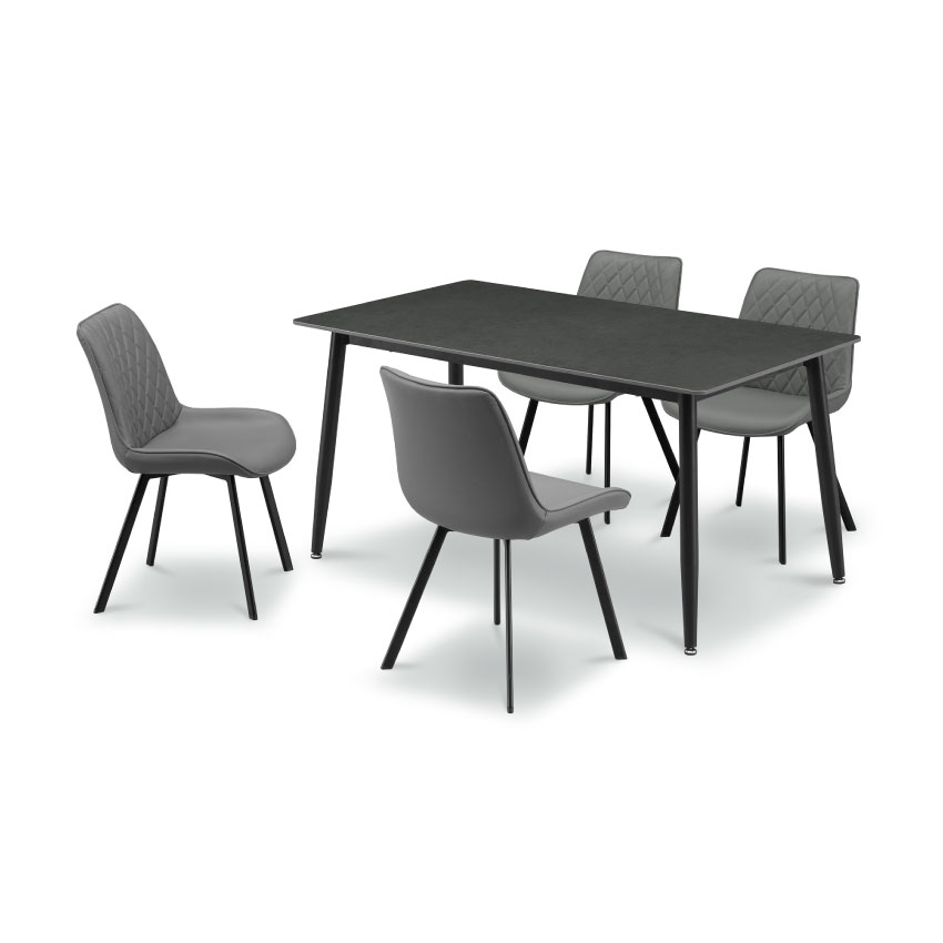 ダイニングテーブルセット 4人 おしゃれ 4点セット 北欧 幅140cm チェア4脚 食卓 モダン  | 26