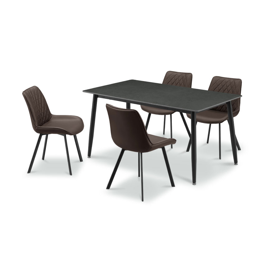 ダイニングテーブルセット 4人 おしゃれ 4点セット 北欧 幅140cm チェア4脚 食卓 モダン  | 28