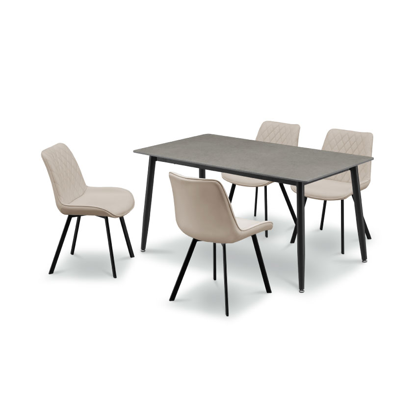 ダイニングテーブルセット 4人 おしゃれ 4点セット 北欧 幅140cm チェア4脚 食卓 モダン  | 21