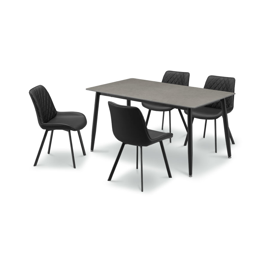 ダイニングテーブルセット 4人 おしゃれ 4点セット 北欧 幅140cm チェア4脚 食卓 モダン  | 23