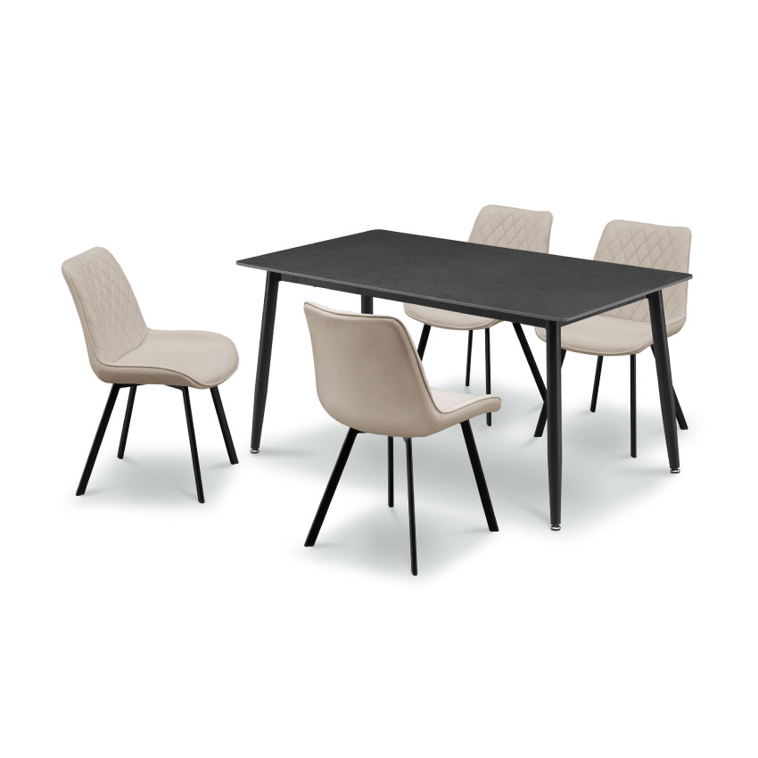 ダイニングテーブルセット 4人 おしゃれ 4点セット 北欧 幅140cm チェア4脚 食卓 モダン  | 25