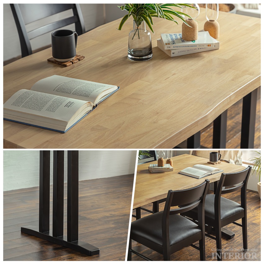 ダイニングテーブルセット 4点セット 4人 食卓セット 幅140cm おしゃれ 椅子 ベンチ 北欧 | 4