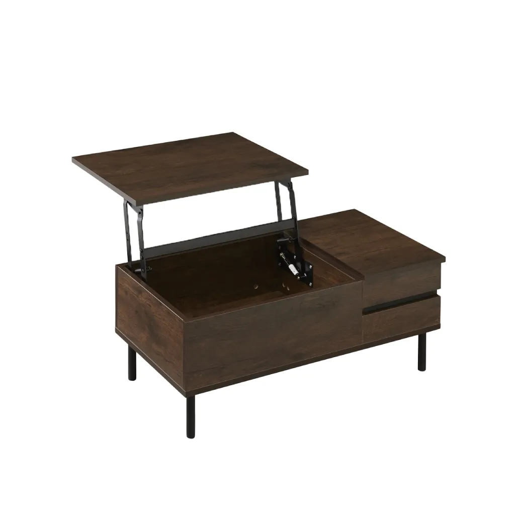 Pure Luxe テーブル 昇降式 ローテーブル リフトアップテーブル センターテーブル 高さ調節 | 16