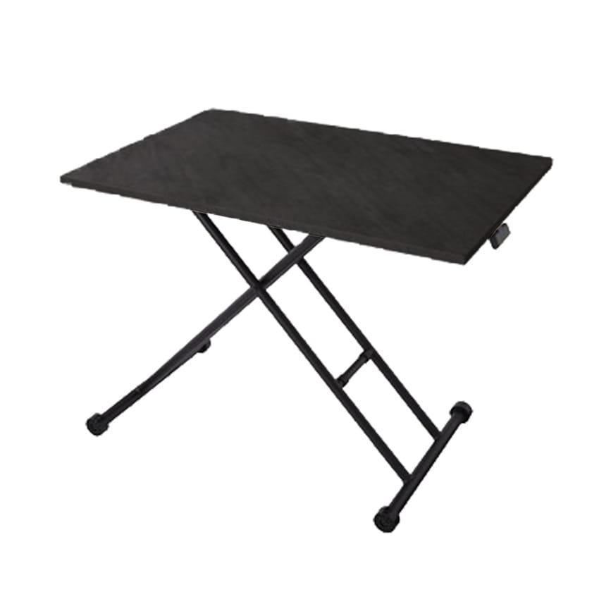 テーブル 昇降式 昇降テーブル ガス圧昇降式テーブル ダイニングテーブル 90×60cm ブラウン | 21