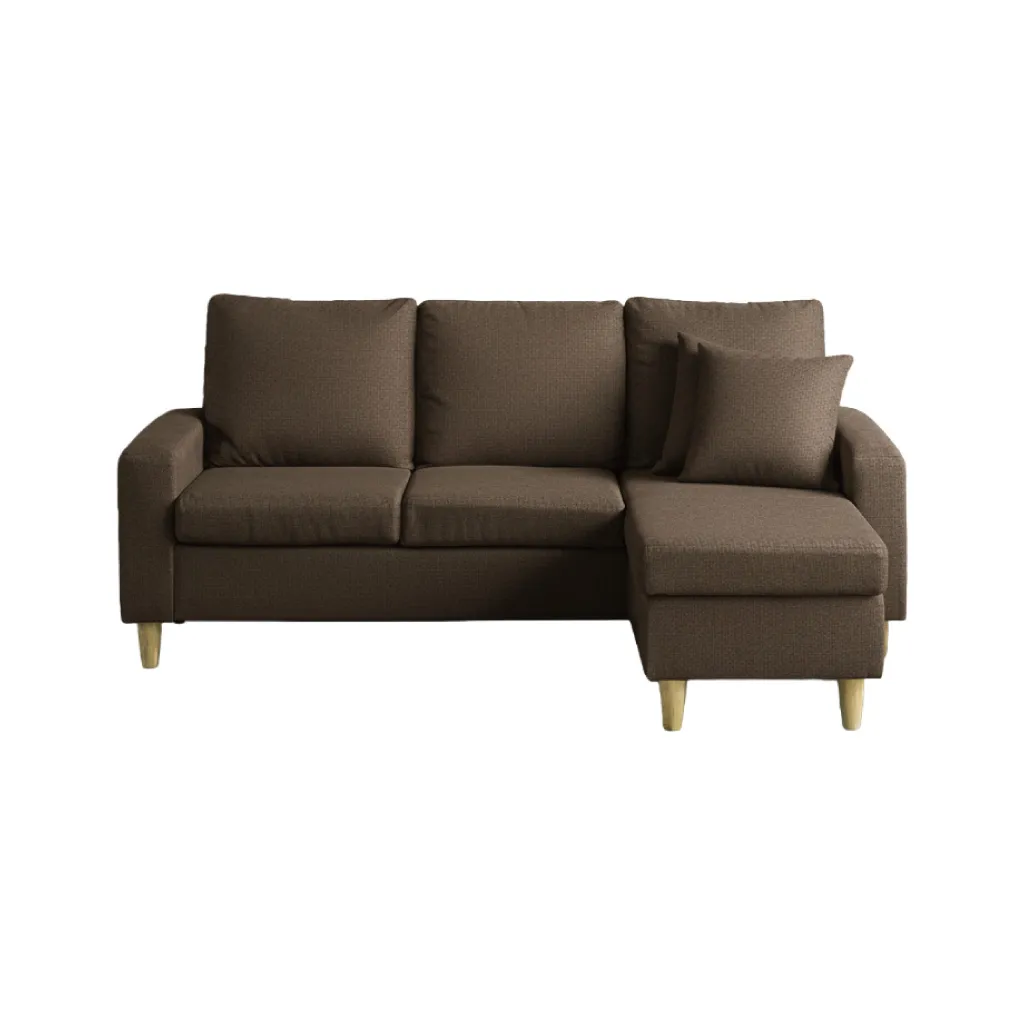 ソファー 3人掛け　カウチソファー L字ソファ オットマン付き 2.5人掛け Pure Luxe カウチソファー L字 3人掛け 幅185cm おしゃれ ポケット