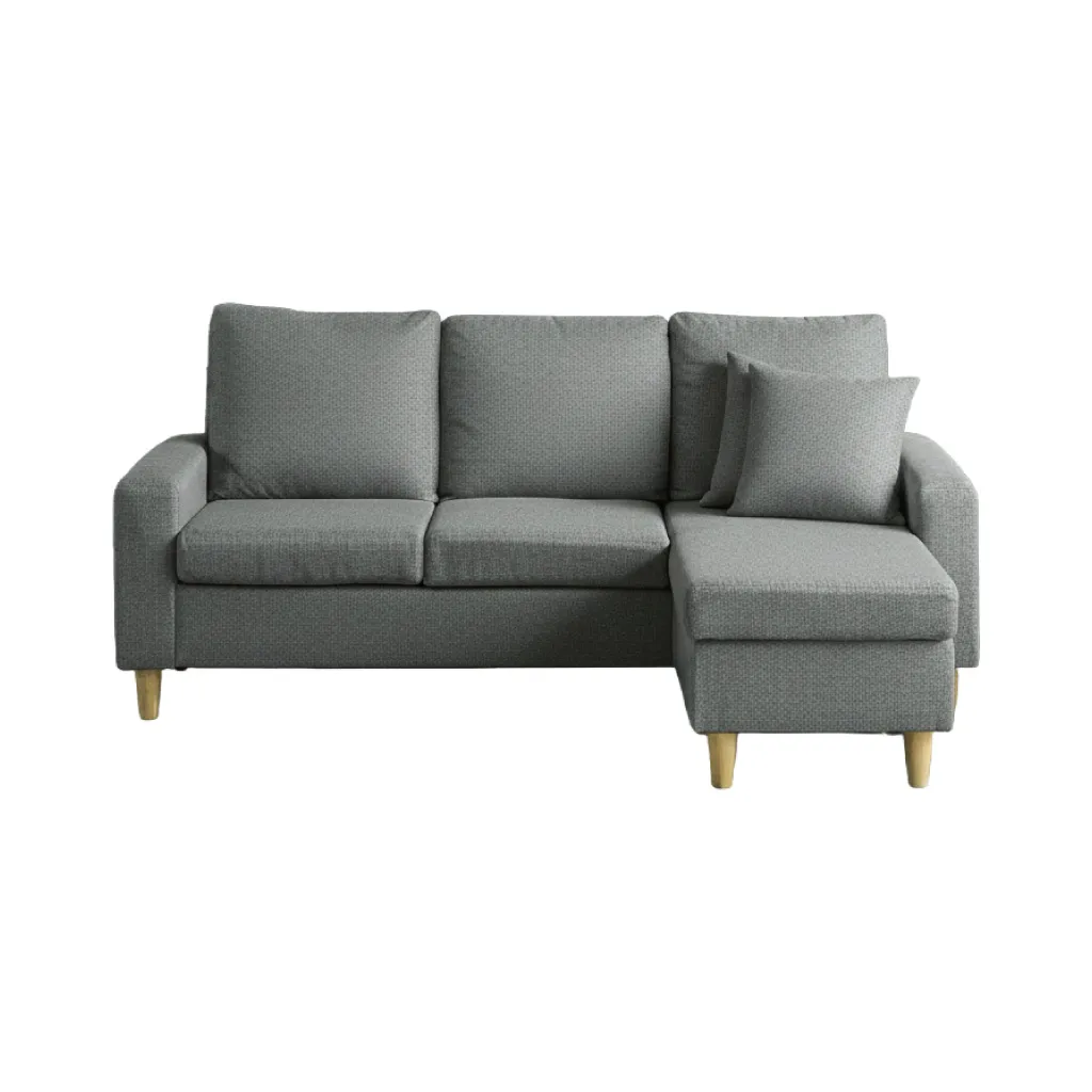 Pure Luxe カウチソファー L字 3人掛け 幅185cm おしゃれ ポケット