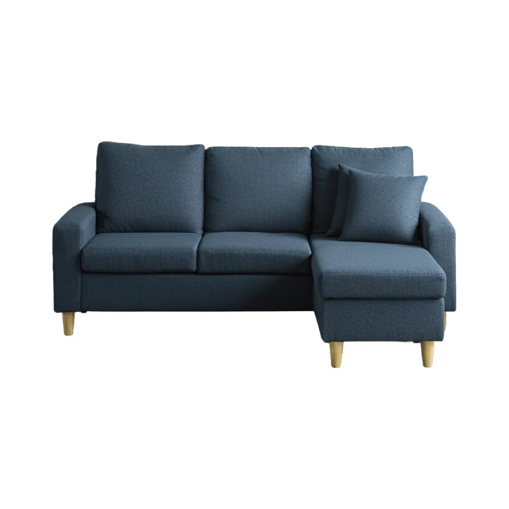 Pure Luxe カウチソファー L字 3人掛け 幅185cm おしゃれ ポケット