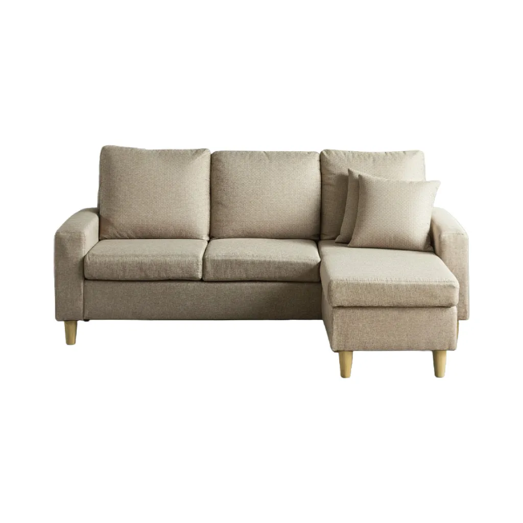 Pure Luxe カウチソファー L字 3人掛け 幅185cm おしゃれ ポケット