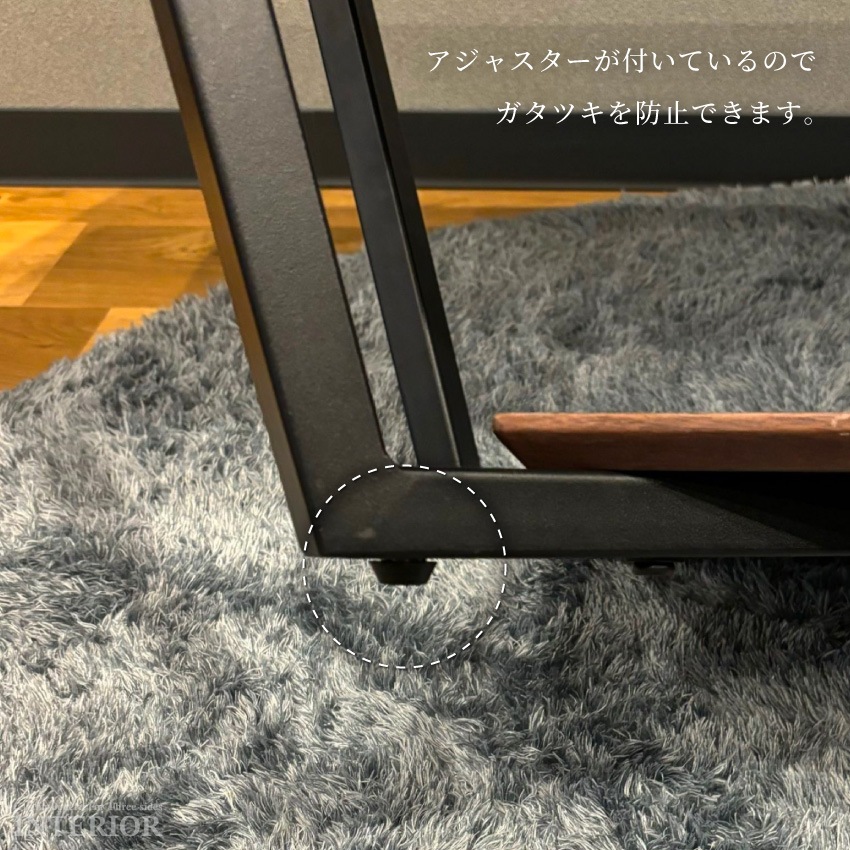 テーブル ローテーブル センターテーブル 110cm 幅110 おしゃれ セラミック ブウォールナッ | 10