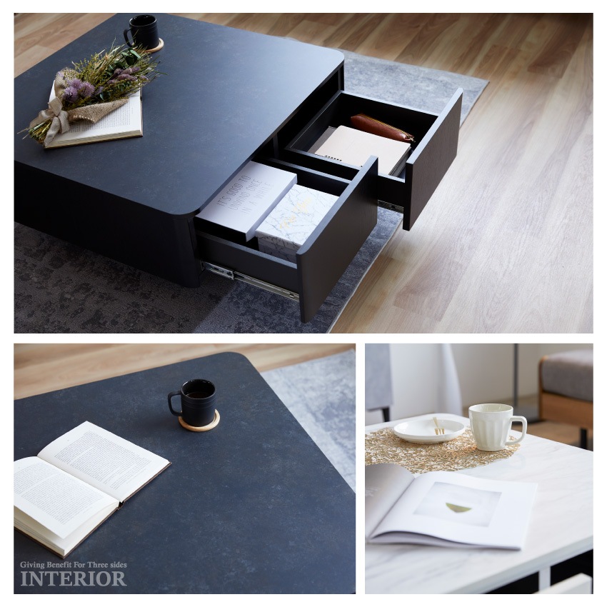 【予約】GB-INTE-1291 センターテーブル ウォールナット | 23