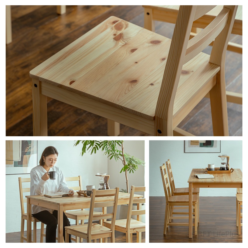 Pure Luxe ダイニングテーブルセット 4人 幅120cm ダイニングセット ダイニングチェア | 18