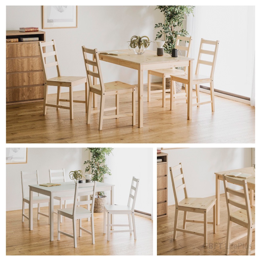 Pure Luxe ダイニングテーブルセット 4人 幅120cm ダイニングセット ダイニングチェア | 8