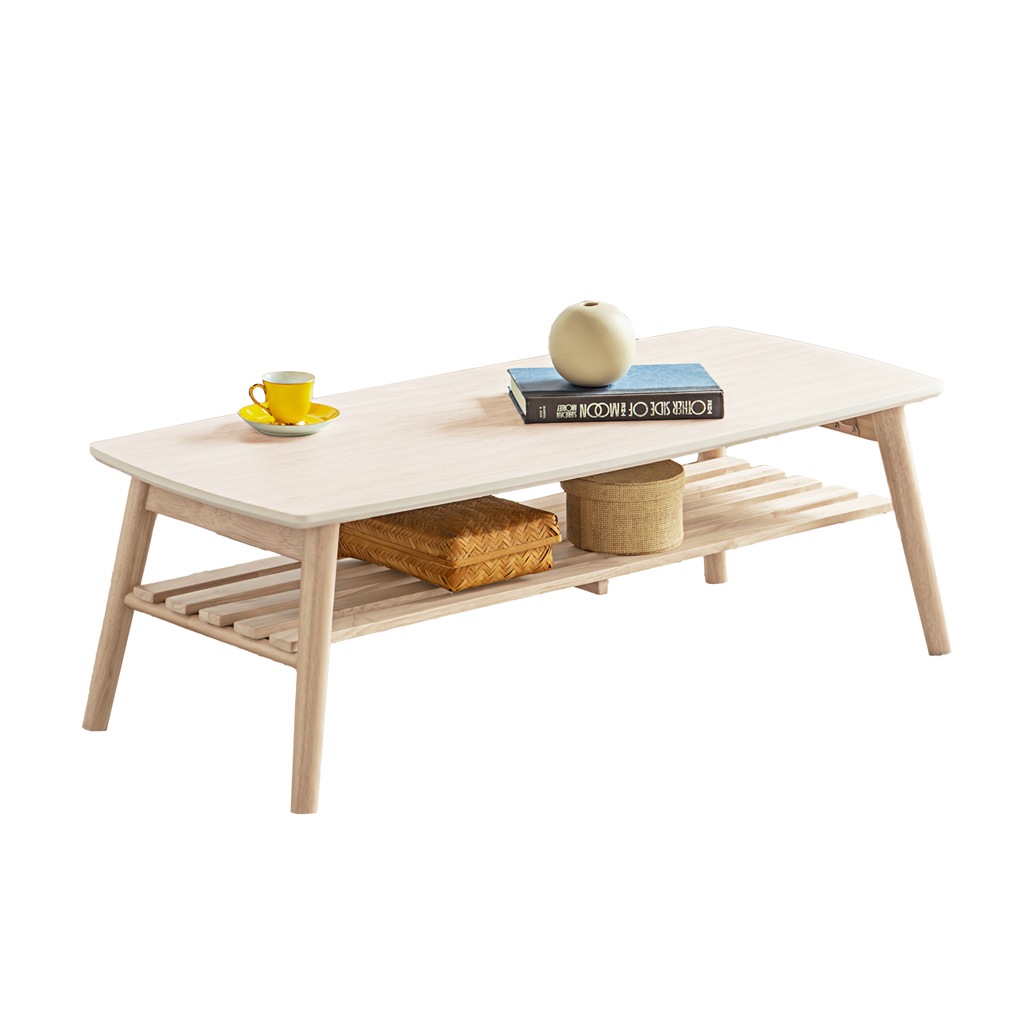 Pure Luxe センターテーブル 折り畳み ローテーブル 白 幅105cm おしゃれ 木製 木  | 21