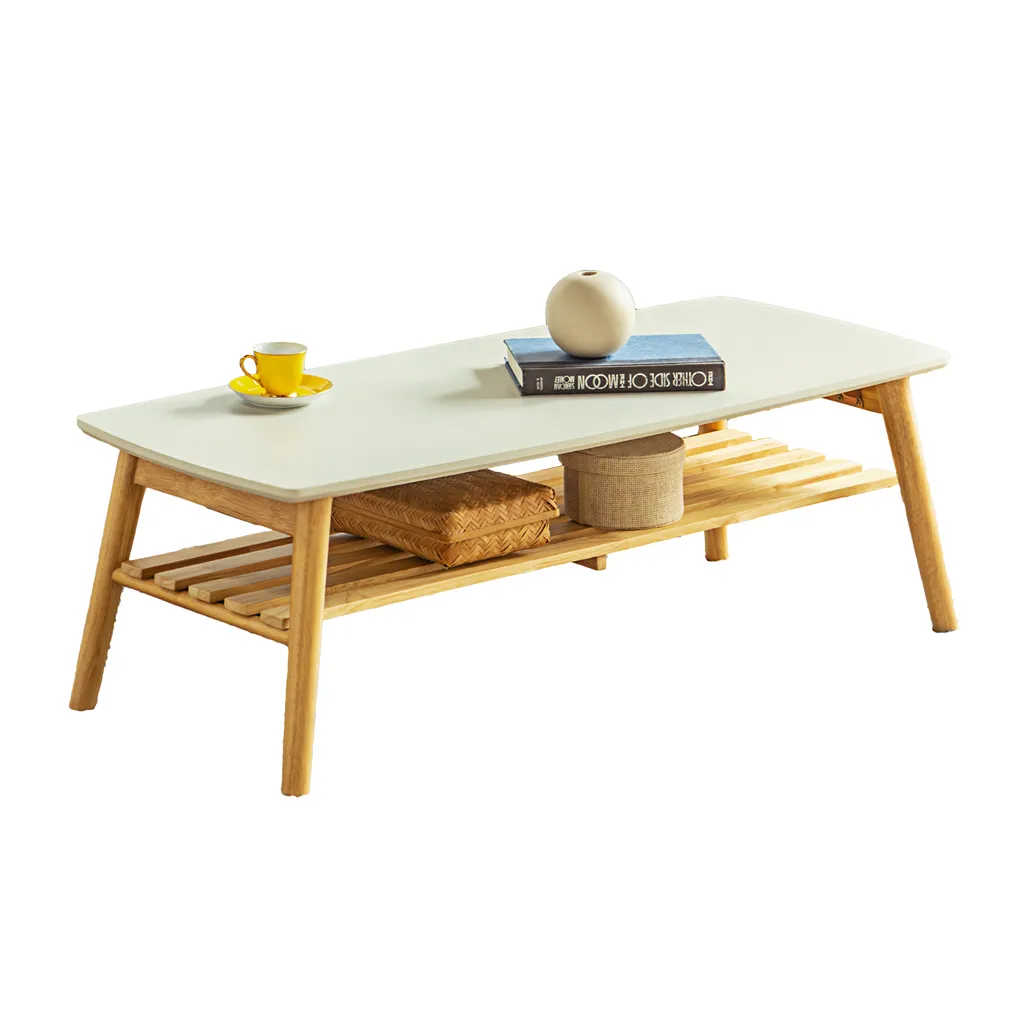 Pure Luxe センターテーブル 折り畳み ローテーブル 白 幅105cm おしゃれ 木製 木  | 25