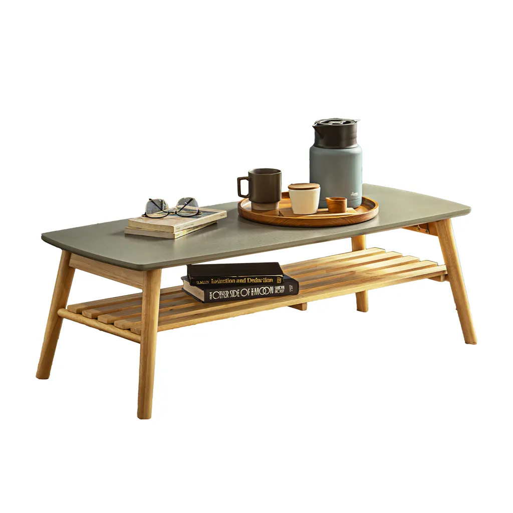 Pure Luxe センターテーブル 折り畳み ローテーブル 白 幅105cm おしゃれ 木製 木  | 26