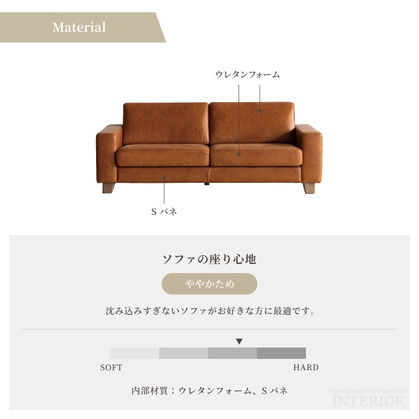 ソファ 3人掛け コーデュロイ レザーテックス 幅186cm ゆったり 2人掛け おしゃれ 高級 フ | 9