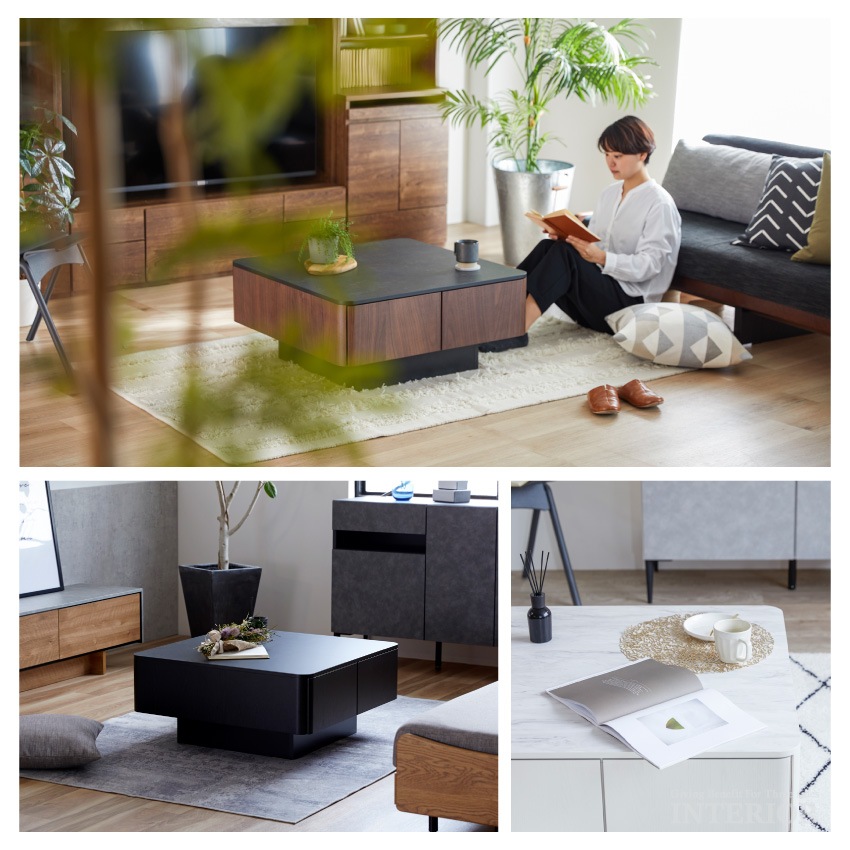 センターテーブル 幅80cm ローテーブル おしゃれ リビング テーブル コーヒーテーブル 白 引き | 16