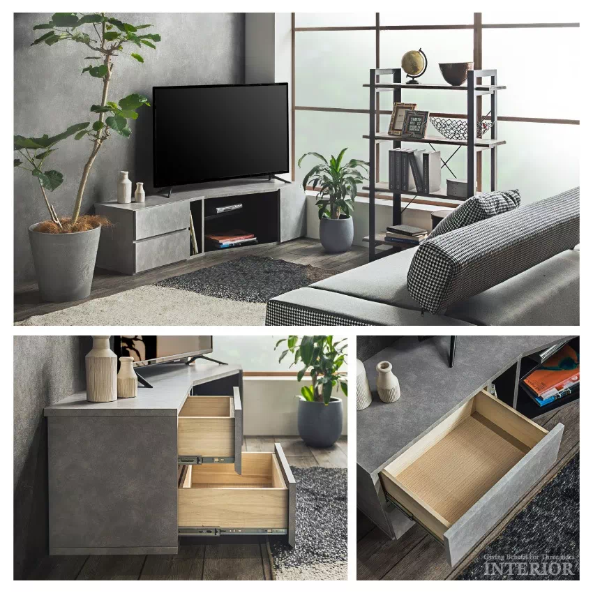 テレビ台 幅150cm 国産 収納 稼働棚 北欧ロータイプ　セラミックグレー テレビ台 幅150cm 国産 収納 稼働棚 北欧ロータイプ セラミックグレー