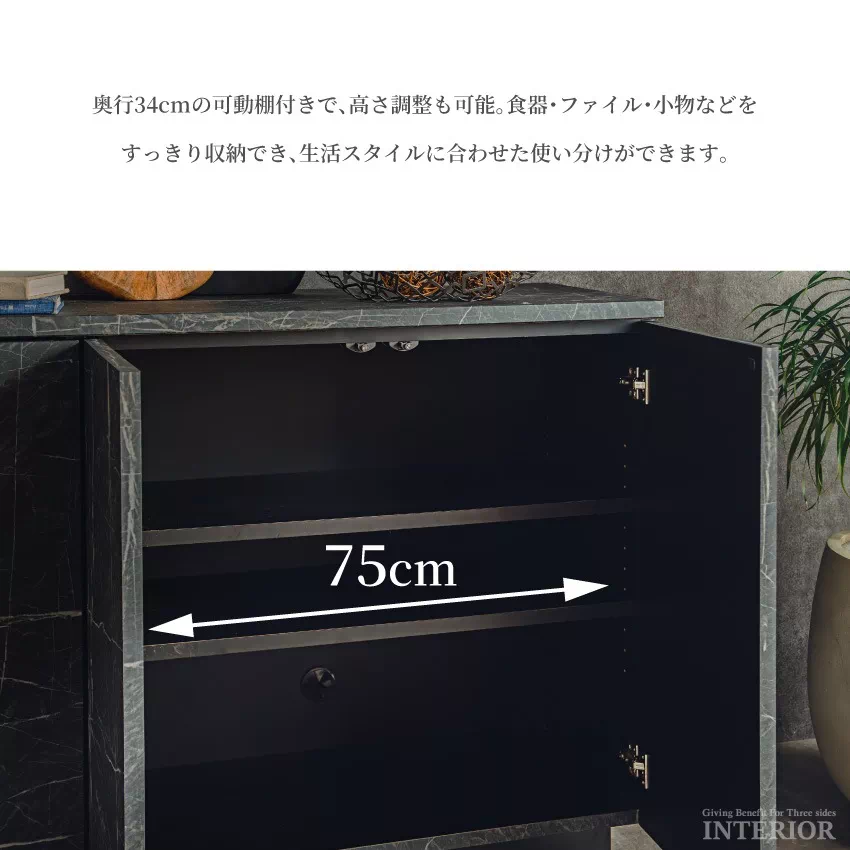 キャビネット サイドボード おしゃれ 幅120cm 幅160cm グレー
