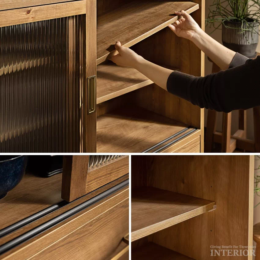 食器棚 おすすめ 幅120cm キャビネット おしゃれ 日本製 人気 収納家具 木製 ナチュラル 戸 | 15